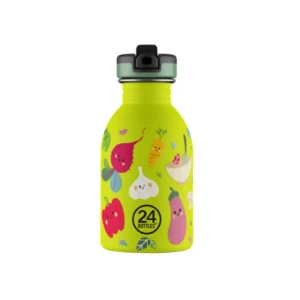 24 Bottles Bouteille D´eau Urban Bottle-veggie Friends-250 Ml Lime One Size