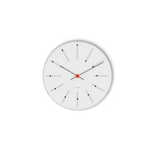 Arne Jacobsen Clocks Reloj De Pared Bankers Wall Clock-16 Cm White One Size