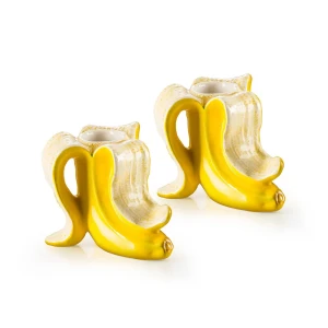 Donkey Bougeoir Banana Romance (2 Pieces) (210735) Yellow One Size