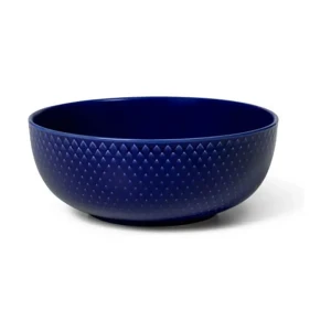 Lyngby Porcelaen Bol Rhombe Color 15.5 Cm Dark Blue One Size