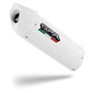 Gpr Exclusive Sistema De Escape Completo No Homologado Albus Ceramic Piaggio Vespa 300 Gts/gtv/t/super 08-16 White Glossy Not homologated
