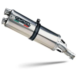 Gpr Exclusive Silenciador Homologado Slip On Dual Inox Honda Crf 1000 L Africa Twin 18-20 Brushed Stainless Steel Homologated