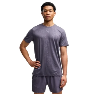 Puma T-shirt à Manches Courtes Cloudspun Embossed Inky Depths S