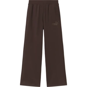 Puma Pantalon De Survêtement Essential Elevated High Waist Straight Leg Chocolate Fondue S Femme