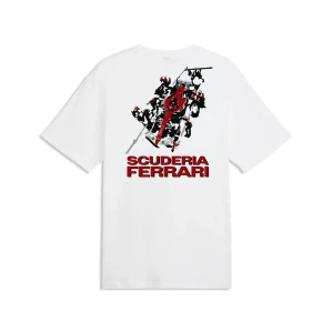 Camiseta De Manga Corta Ferrari Car Graphic 2 Puma White M