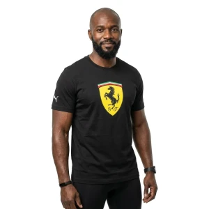Camiseta De Manga Corta Ferrari Colored Shield Puma Black L