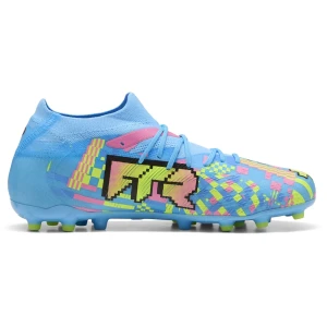 Chaussures De Football Future 9 Match Advanced Level Mg Puma White / Blue Glimmer / Pink Glimmer / Yellow Alert EU 40 unisex