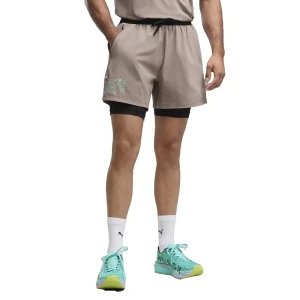 Puma Short De Sport X Hyrox 2in1 Pwrmode Mouse Gray 2XL