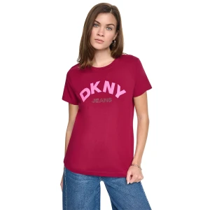Dkny T-shirt à Manches Courtes Arched Beet / Taffy Red S Femme