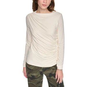 Dkny Haut à Manches Longues Dw5900325 Eggnog Beige M Femme