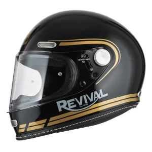 Nzi Casco Integral Revival Profilo Black / Gold XS