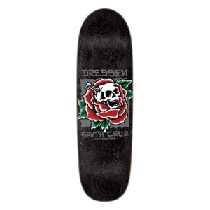 Santa Cruz Planche De Skateboard Dressen Skull Rose Pro Shaped 9.25in X 31.95in One Size unisex