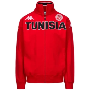 Kappa Sweat-shirt Eroi Jkt Tunisia Red L Homme,Femme