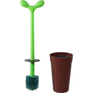 Alessi Escobilla De Baño Asg04 Green / Brown One Size