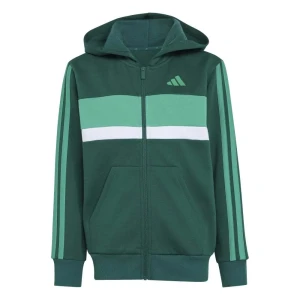 Adidas Survêtement Seasonal Essentials Tiberio 3 Stripes Fleece Collegiate Green / Court Green / White 7-8 Années Garçon,Fille