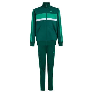 Adidas Survêtement Seasonal Essentials Tiberio 3 Stripes Tricot Collegiate Green / Court Green 13-14 Années Garçon,Fille