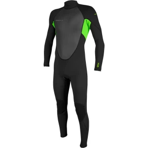 O´neill Wetsuits Combinaison Néoprène à Manches Longues Avec Fermeture éclair Dans Le Dos Reactor-2 3/2 Mm Black / Dayglo 2XL Homme