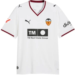 T-shirt à Manches Courtes Domicile Valencia Cf 26/27 Replica Puma White XS Homme