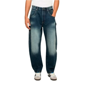 Urban Classics Jean Tb8057 Baloon Fit Dark Blue Marble Washed 31 Homme