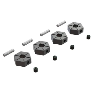 Arrma Moyeu Hexagonal De Roue 12mm Metal 4 Unités Grey One Size unisex