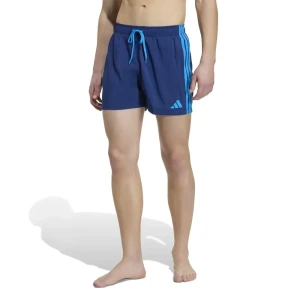 Adidas Bañador Corto 3 Stripes 5´´ Dark Blue / Bright Blue L