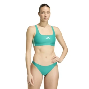 Adidas Bikini 3 Stripes V-back Equipment Green / Clear Mint 40