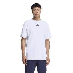 Adidas T-shirt à Manches Courtes D4t Primelift 3 Stripes White M