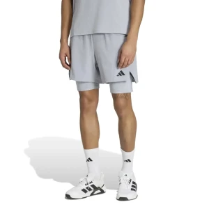 Adidas Short D4t Workout 2in1 Halo Silver M