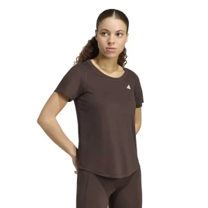 Adidas T-shirt à Manches Courtes Workout Essentials Scoop Neck Aurora Coffee XS