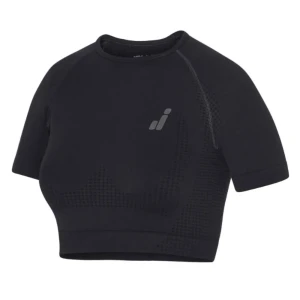 Joluvi T-shirt Sans Manches Ana Crop Black / Black 01 XL