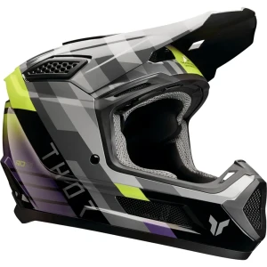 Thor Casco Off-road Fleet Camber Gloss Black / Fluorescent Yellow / Gloss Gray / Purple M