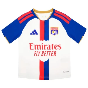 Adidas T-shirt Manches Courtes Junior Domicile Olympique De Lyon 26/27 Jersey White 11-12 Années Garçon,Fille