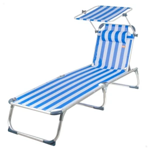 Aktive Bain De Soleil Pliable 5 Positions Sunhade & Pillow