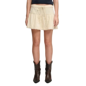 Superdry Jupe Courte Broderie Trim Yellow Haze XS Femme