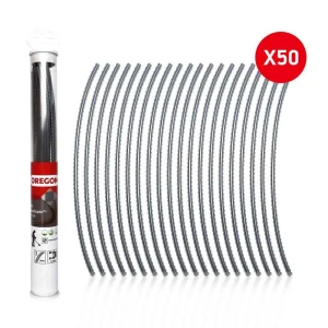 Oregon Hilo De Desbrozadora 111112e Flexiblade 2.5 Mm X 26 Cm 50 Unidades Black One Size
