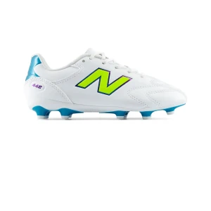 New Balance Chaussures De Football Junior 442 Team V3 Fg White EU 33 1/2 Garçon,Fille
