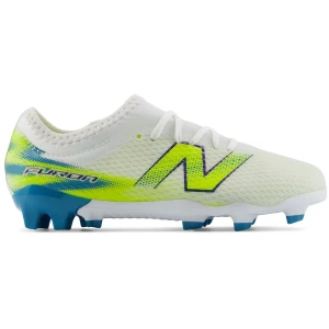 New Balance Chaussures De Football Junior Furon Team V9 Fg White EU 31 Garçon,Fille