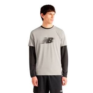 New Balance T-shirt à Manches Courtes Sport Essentials Utility Motion Graphic Grey YST 2XL