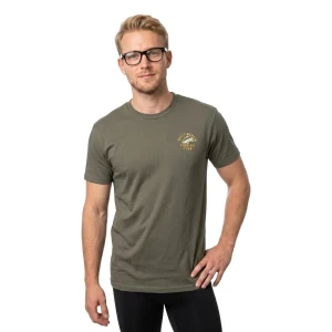 Salty Crew T-shirt à Manches Courtes Fish Club Classic Dusty Olive L Homme