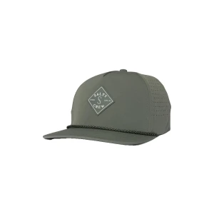 Salty Crew Casquette Long Range Snapback Washed Green One Size Homme
