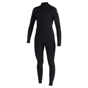 O´neill Wetsuits Combinaison En Néoprène à Manches Longues Et Fermeture éclair Sur La Poitrine Pour Femme Epic 5/4 Mm Black / Black / Black 6 Femme