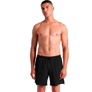 Arena Bañador Bóxer Side Zip Beach Black / Black M