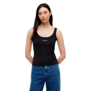 Tommy Jeans T-shirt Sans Manches Dw0dw22817 Black S Femme