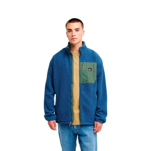 Quiksilver Polaire Zippée Clean Coast Dark Denim M Homme