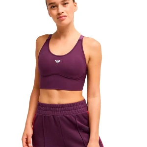 Roxy Sujetador Deportivo Heart Into It Attitude Blackberry Wine M