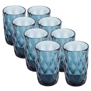 San Ignacio Ensemble De Verres En Cristal 350ml 8 Unités Blue One Size