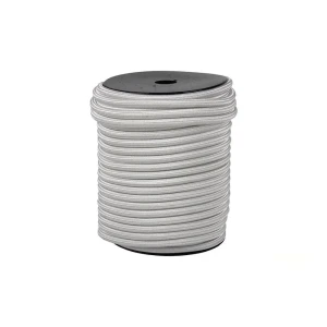 Cofan Cordón Elástico Trenzado Poliéster 8 Mm 50 M White One Size