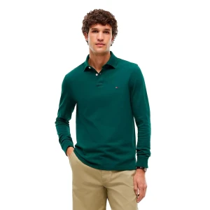 Tommy Hilfiger Polo à Manches Longues 1985 Regular Fit Ornamental Green 3XL Homme