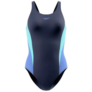Speedo Traje De Baño Colourblock Splice Muscleback Peacoat / Glacier Blue / Moonlight Lavender 34