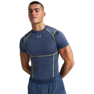 Under Armour T-shirt à Manches Courtes Heatgear Elite Comp Gray / Reflective XS